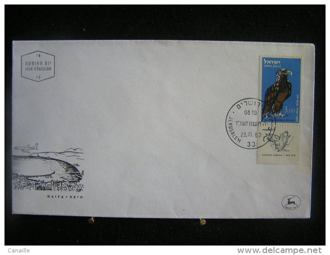 T-n°9 / Lot De 4 Enveloppes, Jerusalem De 1963  /  Israel First Day Cover  Jerusalem    -    Lot D´envloppes Oblitérées - Collections, Lots & Séries