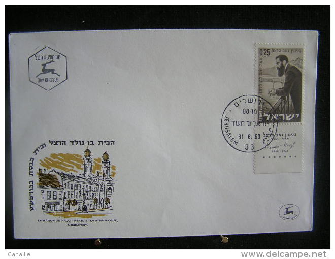 T-n°11 / Lot De 4 Enveloppes, Jerusalem De 1960  /  Israel First Day Cover  Jerusalem    -    Lot D´envloppes Oblitérées - Collections, Lots & Series