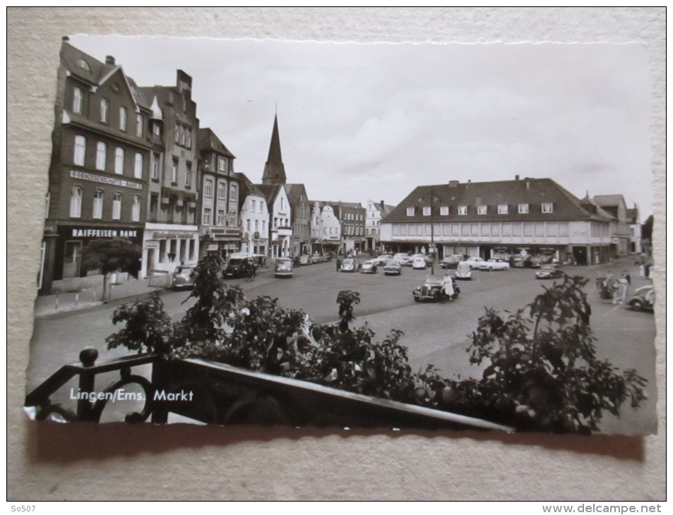 I1- Germany Postcard- Lingen/Ems.Markt - Lingen