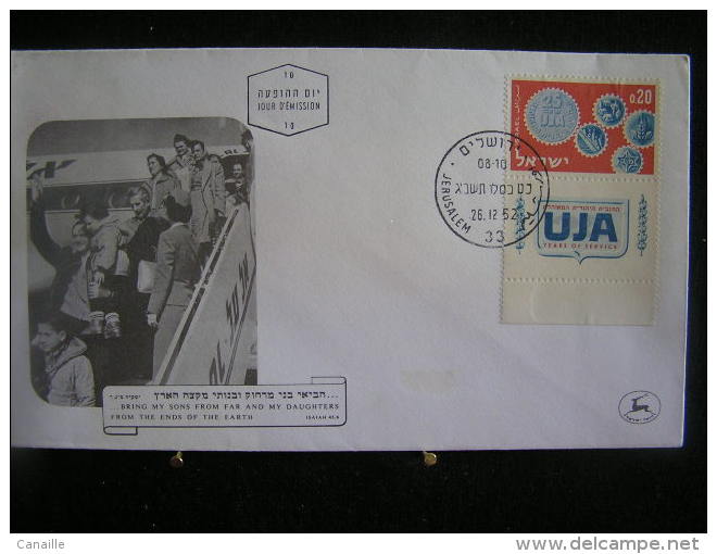 T-n°12 / Lot De 4 Enveloppes, Jerusalem De 1962  /  Israel First Day Cover  Jerusalem    -    Lot D´envloppes Oblitérées - Collections, Lots & Series