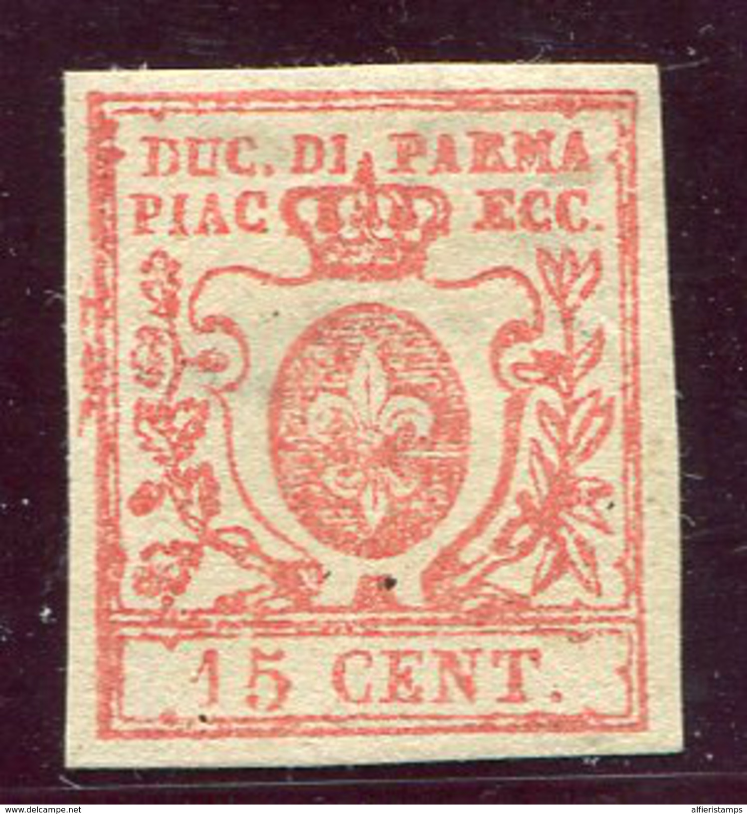 1857/9-PARMA-15 C.VERMIGLIO-1 VAL.M.L.H. VERY FINE ! - Parme