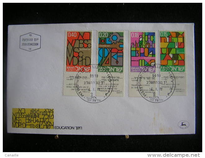 T-n°17 / Lot De 2 Enveloppes, Jerusalem De 1972  /  Israel First Day Cover  Jerusalem    -    Lot D´envloppes Oblitérées - Collezioni & Lotti