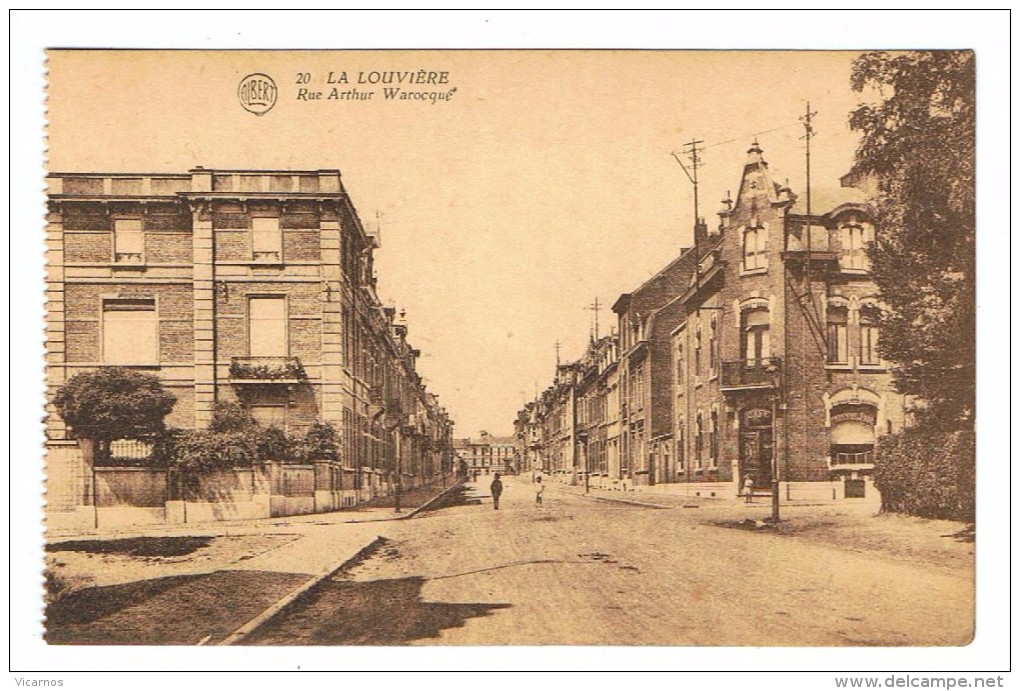 CPA BELGIQUE LA LOUVIERE Rue Arthur Warocquié - La Louvière