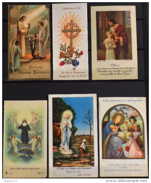 LOT De 6 IMAGES RELIGIEUSES DIVERSES - En Très Bon Etat - - Santini