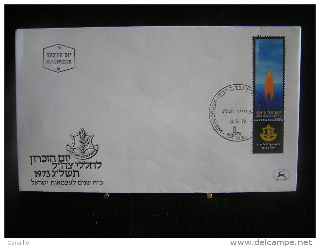 T-n°18 / Lot De 3 Enveloppes, Jerusalem De 1973  /  Israel First Day Cover  Jerusalem    -    Lot D´envloppes Oblitérées - Collections, Lots & Séries