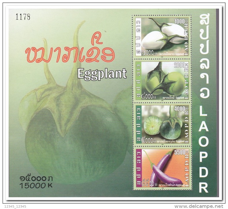 Laos 2008, Postfris MNH, Eggplant - Laos