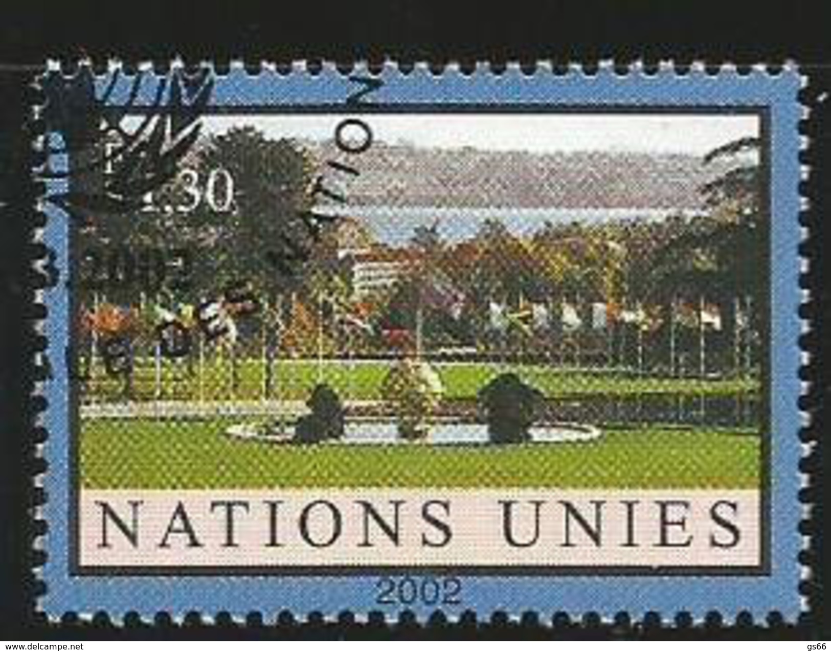 UNO-Genf, 2002, 433, Dauerserie: Ariana-Park, Genf, Used First Day, - Used Stamps