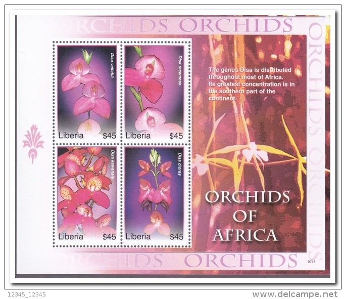 Liberia 2007, Postfris MNH, Flowers, Orchids - Liberia