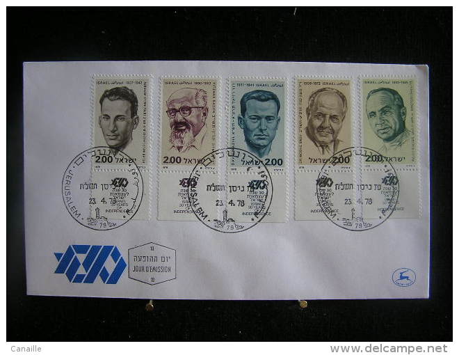 T-n°19 / Lot De 18 Enveloppes, Jerusalem De 1978  Israel First Day Cover  Jerusalem  - Lot D´envloppes Oblitérées - Collections, Lots & Series