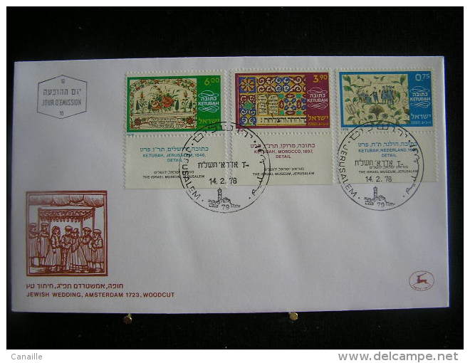 T-n°19 / Lot de 18 enveloppes, Jerusalem de 1978  Israel First Day Cover  Jerusalem  - Lot d´envloppes oblitérées