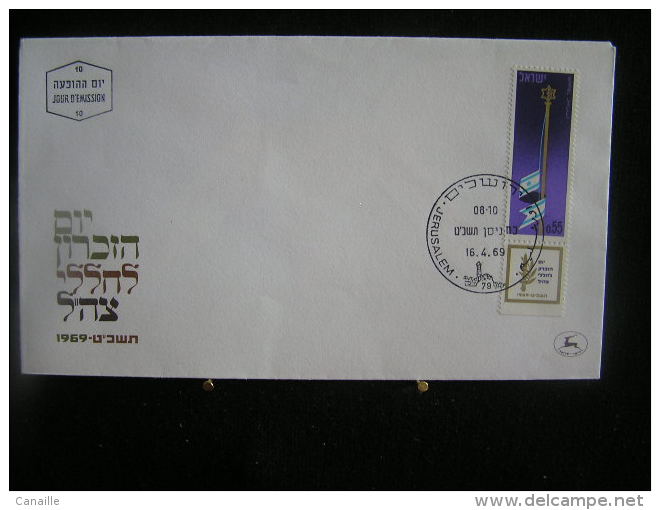 T-n°20 / Lot De 8 Enveloppes, Jerusalem De 1969  Israel First Day Cover  Jerusalem  - Lot D´envloppes Oblitérées - Collezioni & Lotti