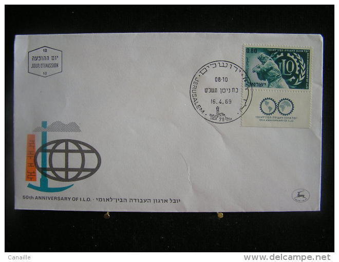 T-n°20 / Lot De 8 Enveloppes, Jerusalem De 1969  Israel First Day Cover  Jerusalem  - Lot D´envloppes Oblitérées - Collezioni & Lotti