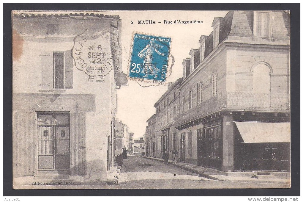MATHA - Rue D' Angoulême - Matha