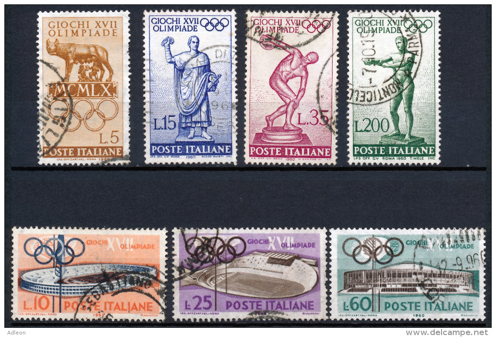 Italie YT 812-820 Obl. (sauf 818-819) - Ete 1960: Rome