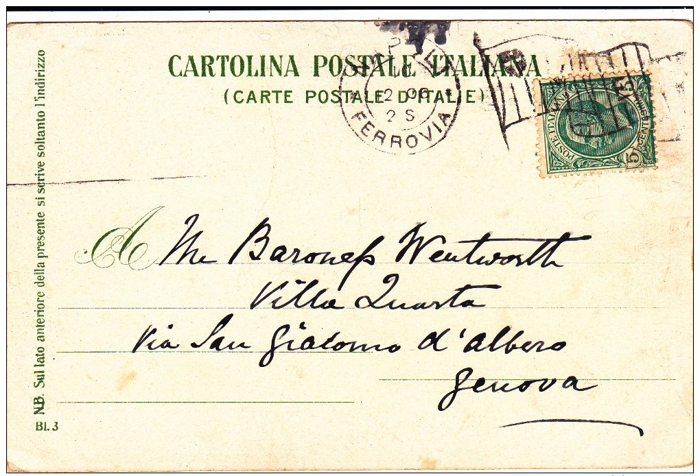 Old Card Of Napoli, Naples, Campania, Italy. ,Posted With Stamp, N21. - Napoli (Naples)