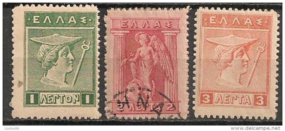 Timbres - Grèce -1901-1921 - Lot De 3 Timbres - - Gebraucht