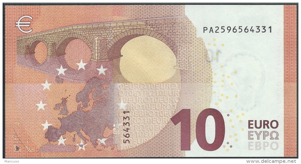 PAYS-BAS  10 EURO  PA P002 H5   DRAGHI  UNC - 10 Euro