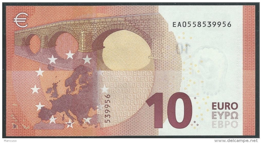 FRANCE  10 EURO  EA E001 H4   DRAGHI   UNC - 10 Euro