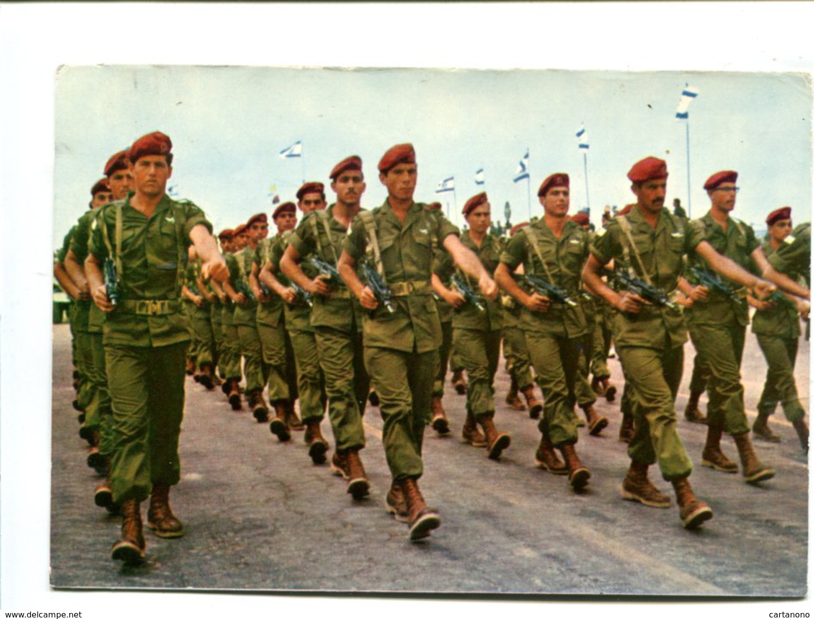 Cp - "Zahal" Parade Des Parachutistes - Paracaidismo