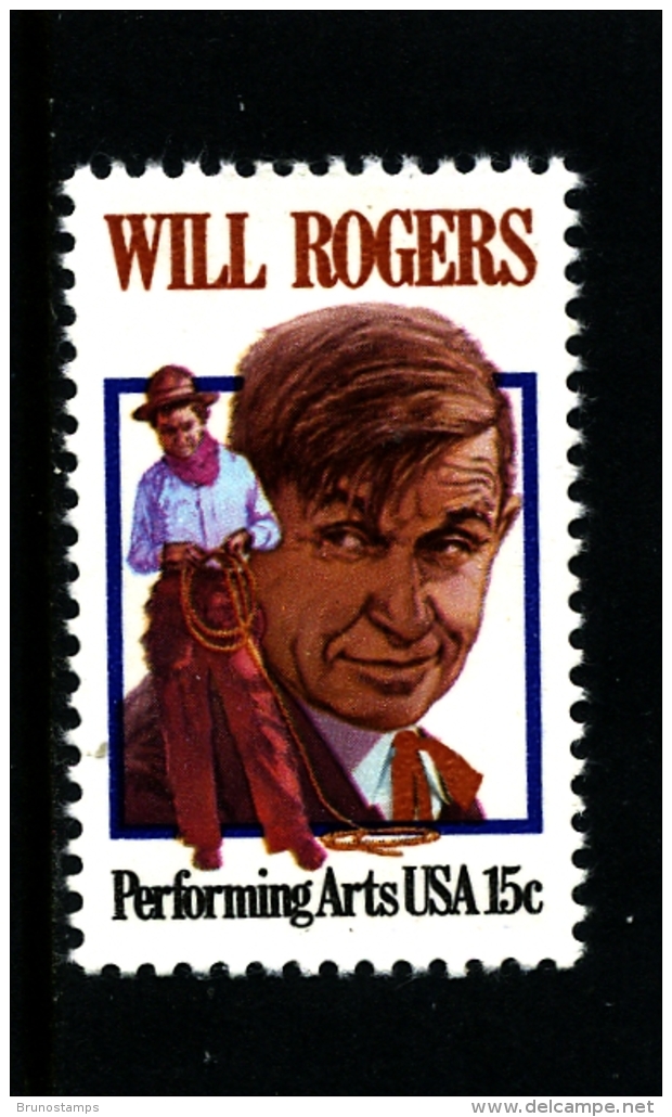 UNITED STATES/USA - 1979  WILL ROGERS  MINT NH - Neufs