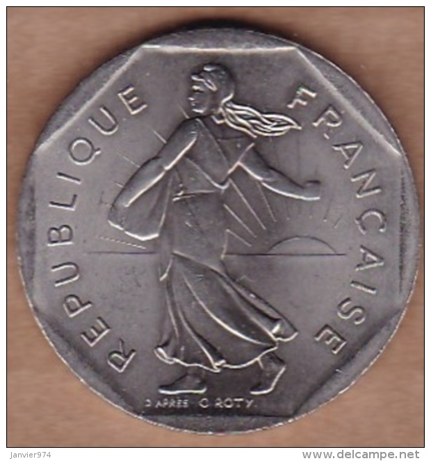 2 Francs 1993 Type SEMEUSE , Frappe Monnaie , Vème République - 2 Francs