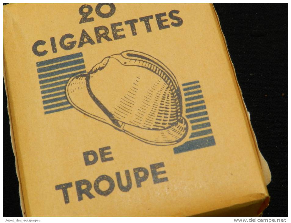 1  PAQUET CIGARETTES TROUPES 1950-1960  état Neuf  #.4 - Equipement