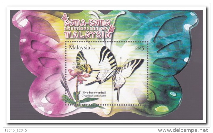 Maleisië 2008, Postfris MNH, Butterflies - Maleisië (1964-...)