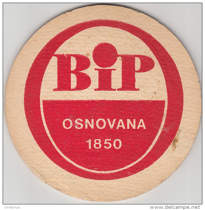BEER MATS - BIP Pivo - Belgrade - Serbia - Yugoslavia - (2 Scans) - Beer Mats