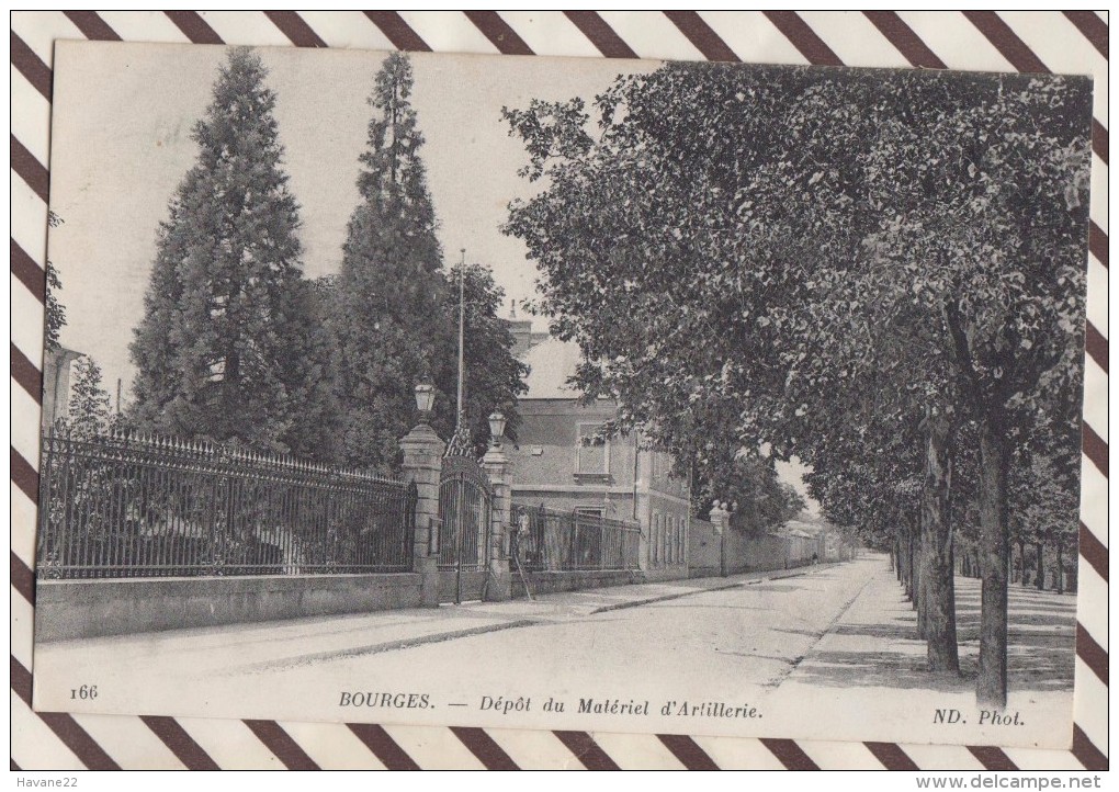 6AI2479 BOURGES DEPOT MATERIEL ARTILLERIE 2 SCANS - Bourges