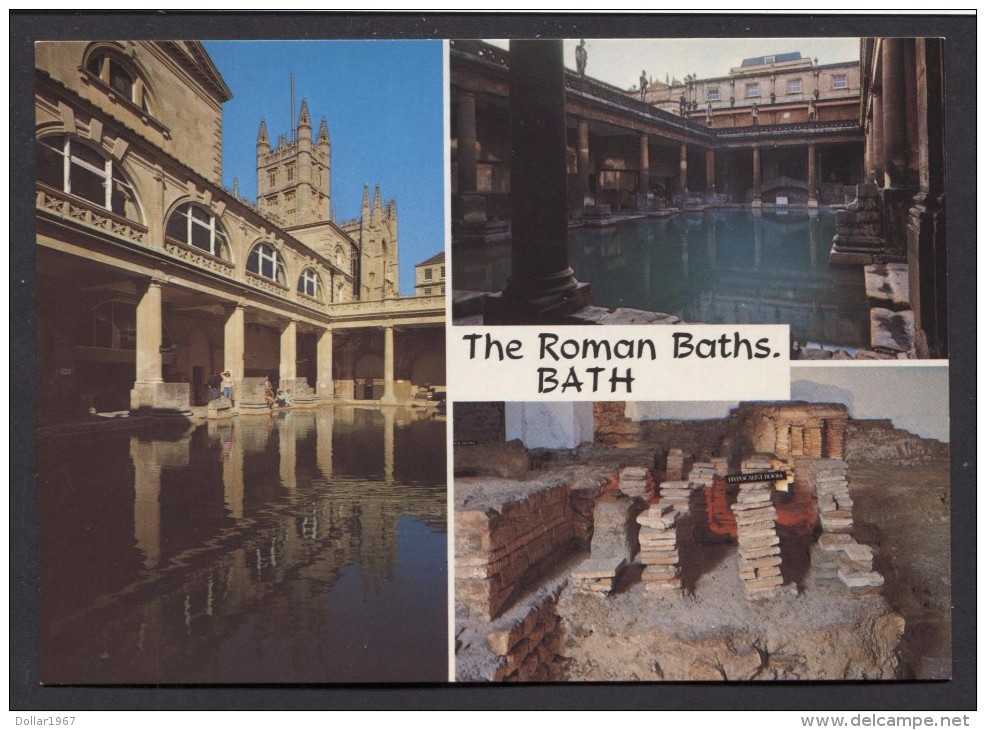 The Roman Baths &  Bath  -  NOT Used  See The 2  Scans For Condition. ( Originalscan !!! ) - Bath