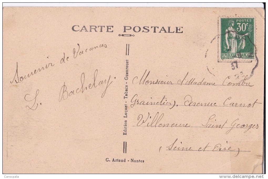 Carte 1930 GUENROUET / LE MOULIN (à Vent) DE LANGERIE - Guenrouet