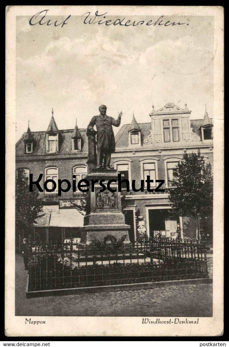 ALTE POSTKARTE MEPPEN WINDHORST-DENKMAL WINDHORSTDENKMAL WINDTHORSTDENKMAL Windthorst Monument AK Ansichtskarte Postcard - Meppen