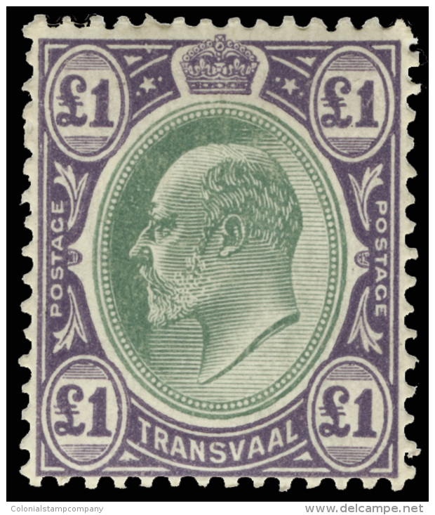 *        268-84 (260-76) 1904-09 &frac12;d-&pound;1 K Edward VII^, Wmkd MCA, Perf 14, Cplt (17) With The Later... - Transvaal (1870-1909)