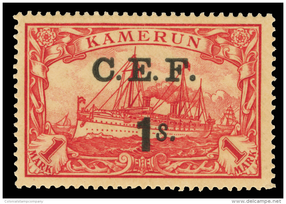 *        62 (B10) 1915 1' On 1M Carmine Yacht^ Overprinted "C.E.F.", Only 1900 Issued, Well Centered, Signed, OG,... - Andere & Zonder Classificatie