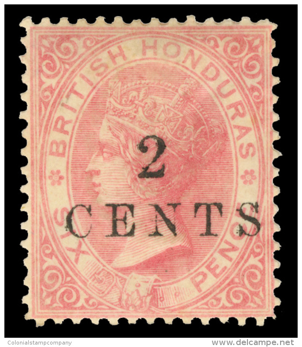 *        20-21 (25-26) 1888 2&cent; On 6d Rose-3&cent; On 3d Chestnut Q Victoria^ Surcharges, Wmkd CC, Perf 14, OG,... - Honduras