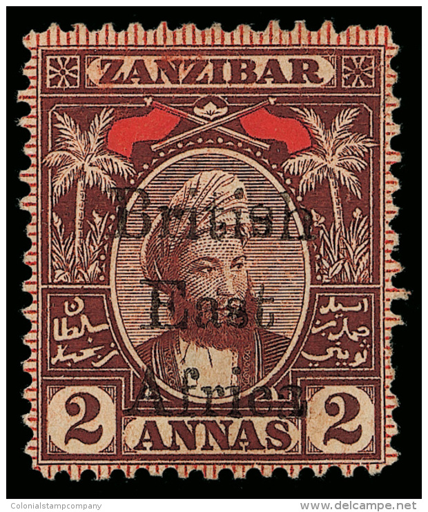 *        90 Var (82 Var) 1897 2a Red-brown And Red Sultan Seyyid Hamed-bin Thwain Of Zanzibar^ Overprinted "British... - Brits Oost-Afrika