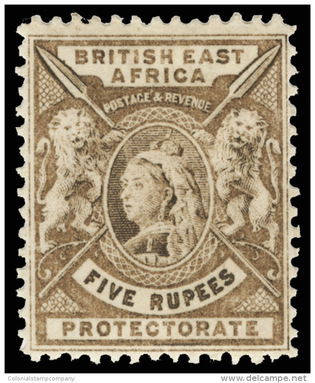 *        72-87  (65-79, 66a) 1896  &frac12;a-5R Q Victoria And Small Lions^, Wmkd CA, Cplt (16), OG, HR, F-VF Scott... - Brits Oost-Afrika