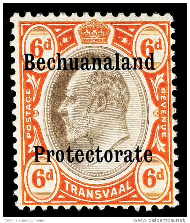 *        AR1 (F1) 1910 6d Black And Brown-orange K Edward VII Of Transvaal^ Postal Fiscal Overprinted, Only 1500... - Andere & Zonder Classificatie