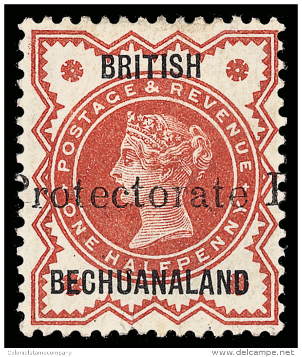 *        51 (55) 1890 &frac12;d Vermilion Q Victoria^ Of Great Britain, Overprinted "Protectorate" (SG Type 17)... - Andere & Zonder Classificatie