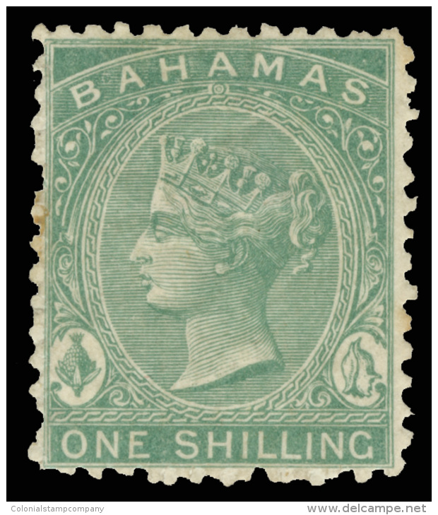 *        15 (38) 1865 1' Green Q Victoria^, Wmkd CC, Perf 12&frac12;, Scarce And On Many Advanced Want Lists, Very... - Andere & Zonder Classificatie