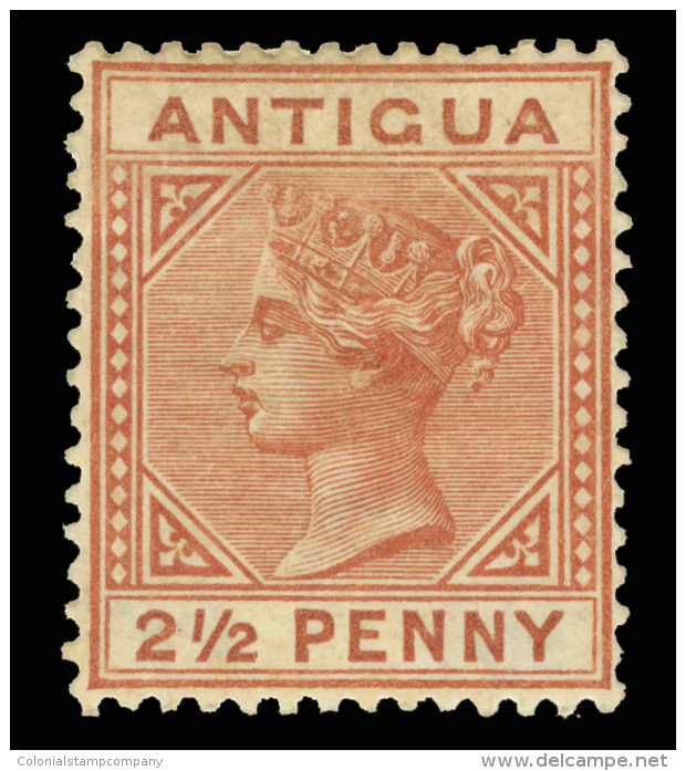 *        9 (19) 1879 2&frac12;d Red-brown Q Victoria^, Wmkd CC, Perf 14, A Rare And Substantially Undercatalogued... - Aitutaki