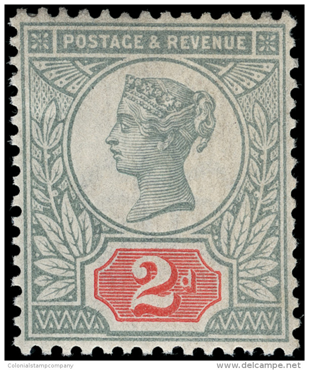 *        113a (199) 1887 2d Green And Scarlet Q Victoria^ "Jubilee" Issue, Wmkd Imperial Crown, OG,VLH, SUPERB,... - Andere & Zonder Classificatie