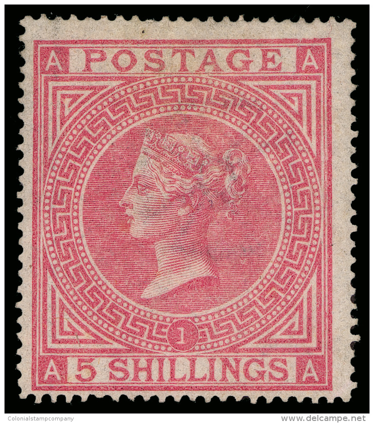 *        57 (126) 1867 5' Rose Q Victoria^, Plate 1, Wmkd Maltese Cross, Brilliant Color, A Very Difficult Stamp,... - Andere & Zonder Classificatie