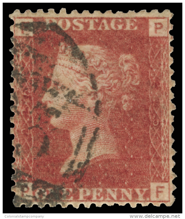 O        33 (43) 1864 1d Rose-red Q Victoria^, Wmkd Large Crown, Perf 14, Plate 225, A Magnificent, Perfectly... - Andere & Zonder Classificatie