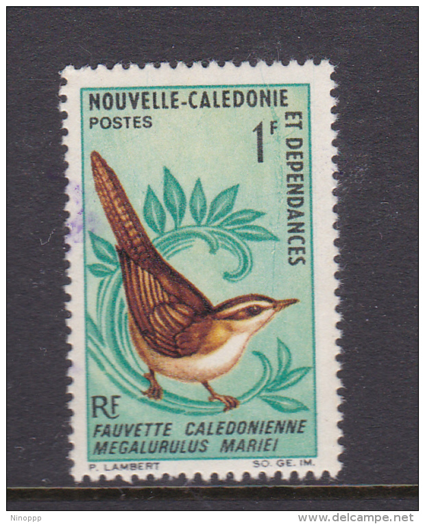 New Caledonia SG 404 1966 Birds 1F Caledonian Grass Warbler MNH - Oblitérés