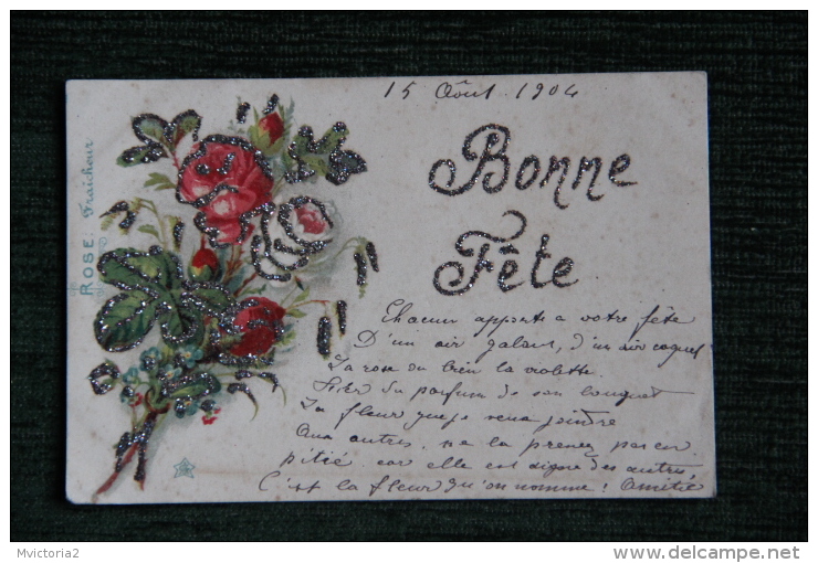 BONNE FETE - Rose Et Strass - Día De La Madre