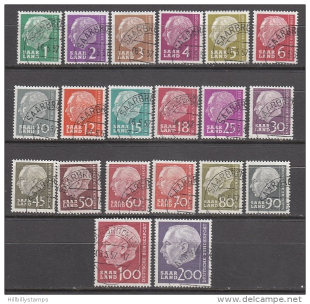 Saar   Scott No  263-82     Used     Year  1957 - Gebraucht