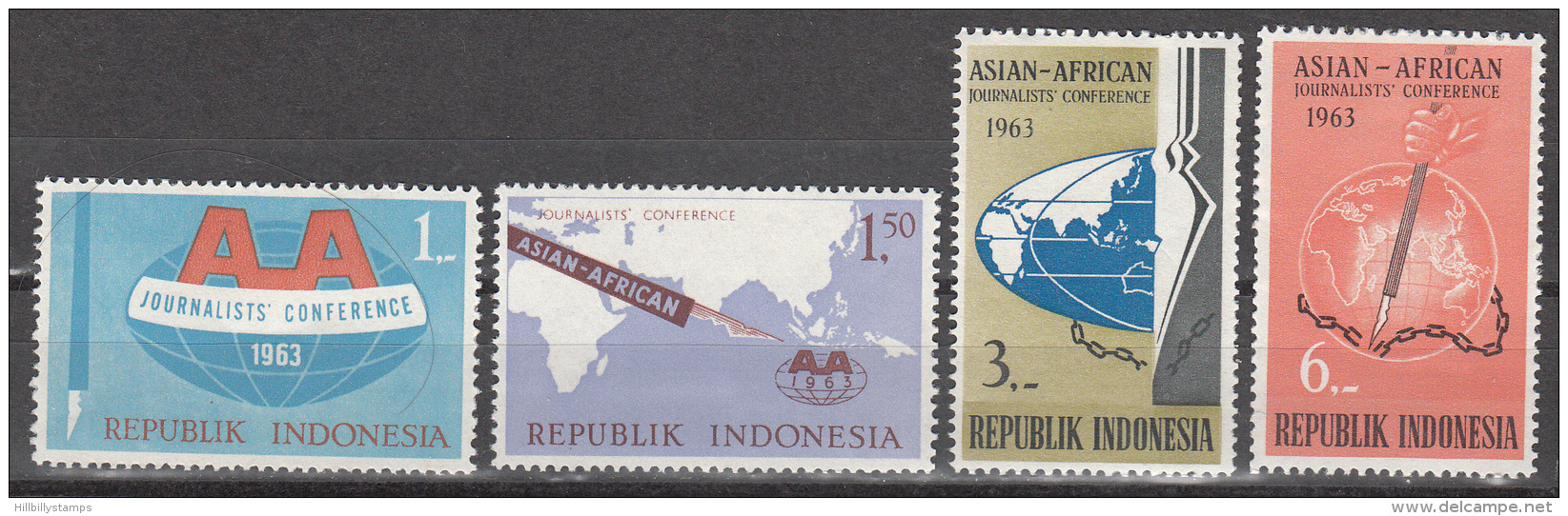 Indonesia    Scott No.  593-96    Mnh   Year  1963 - Indonesia