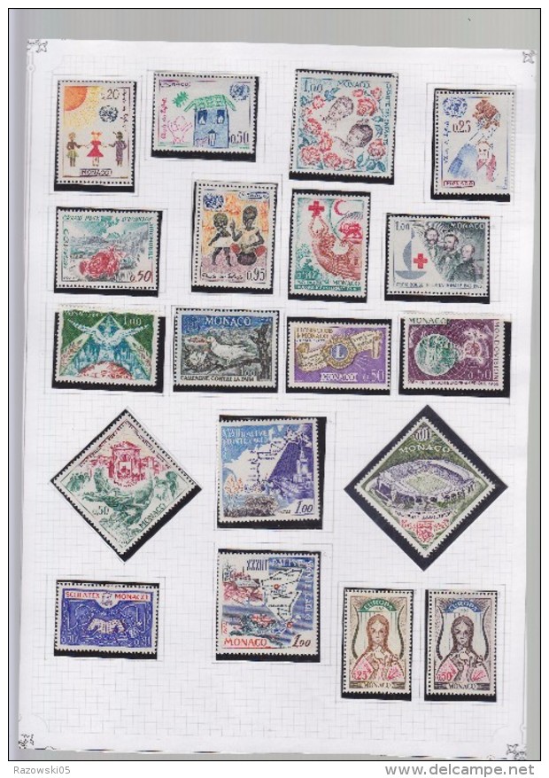 FRANCE.MONACO.TIMBRES.COLLECTION.LOT.PA.POSTE AERIENNE.TAXE.44 SCANS. DES CENTAINES DE TIMBRES DIFFERENTS