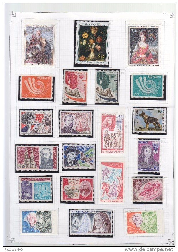 FRANCE.MONACO.TIMBRES.COLLECTION.LOT.PA.POSTE AERIENNE.TAXE.44 SCANS. DES CENTAINES DE TIMBRES DIFFERENTS